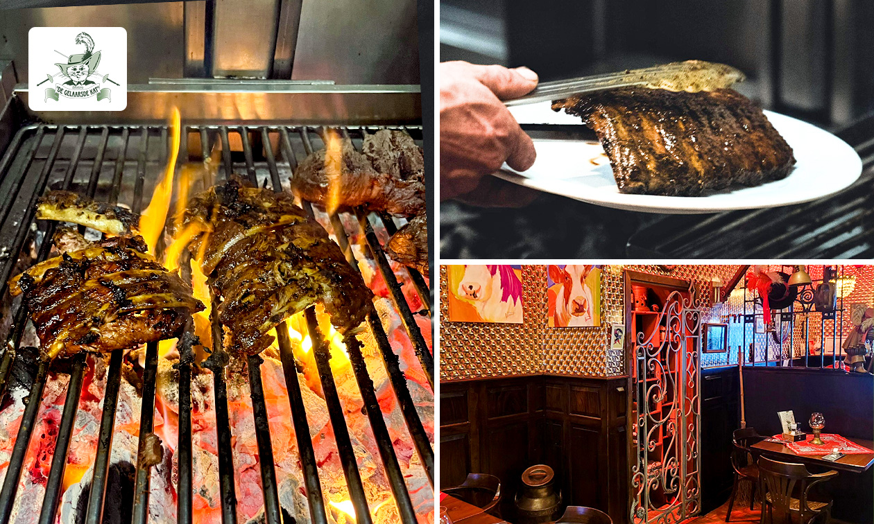 Onbeperkt spareribs + groenten + knoflooksaus