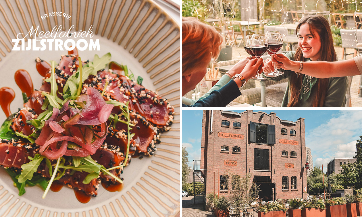 3-gangendiner à la carte bij Brasserie Meelfabriek Zijlstroom