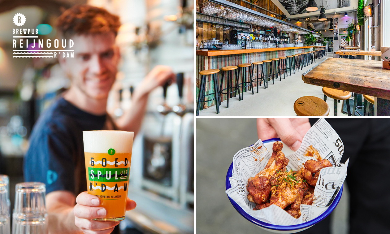 Bierproeverij + borrelplank bij Brewpub Reijngoud in de Hofbogen