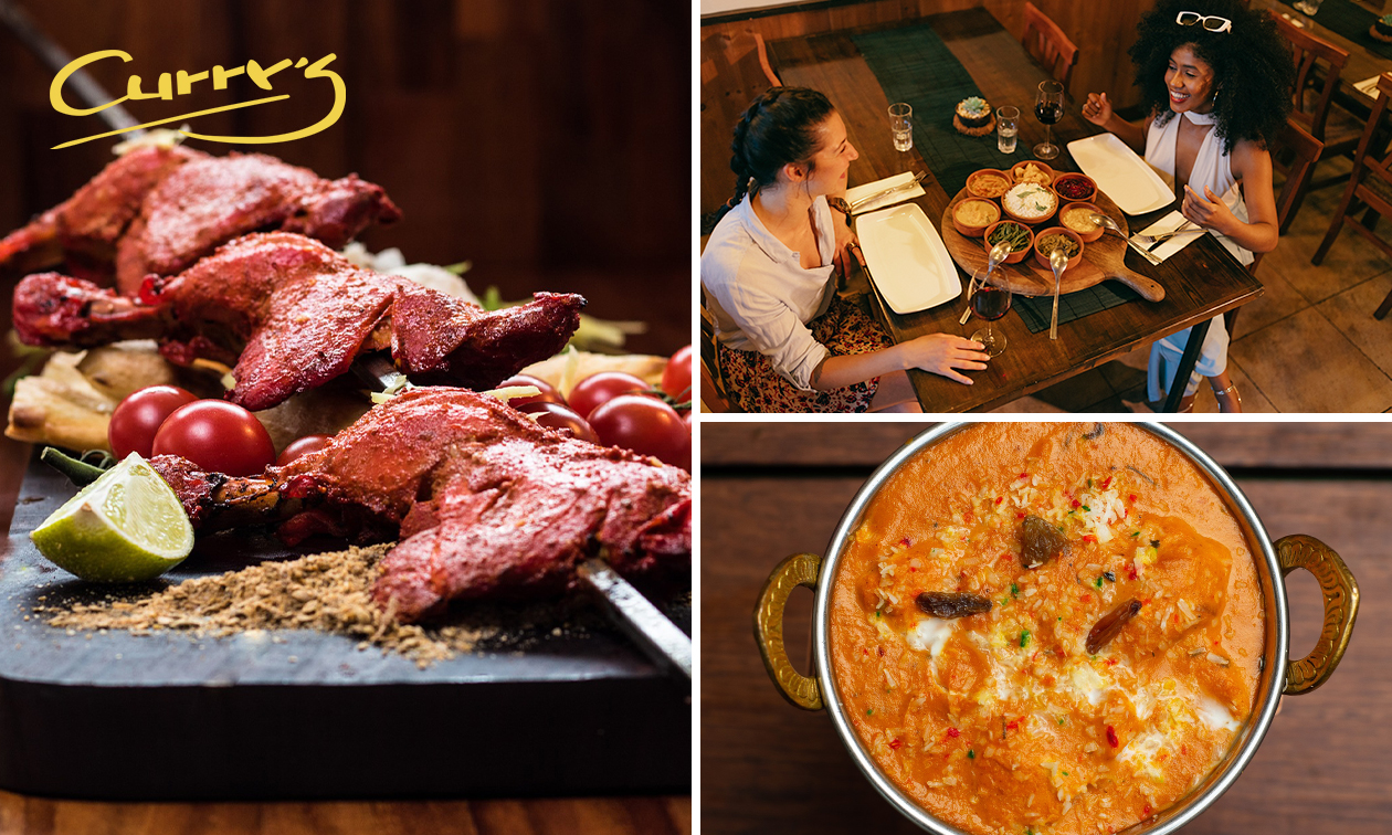 2- of 3-gangendiner à la carte bij Curry's Kralingen