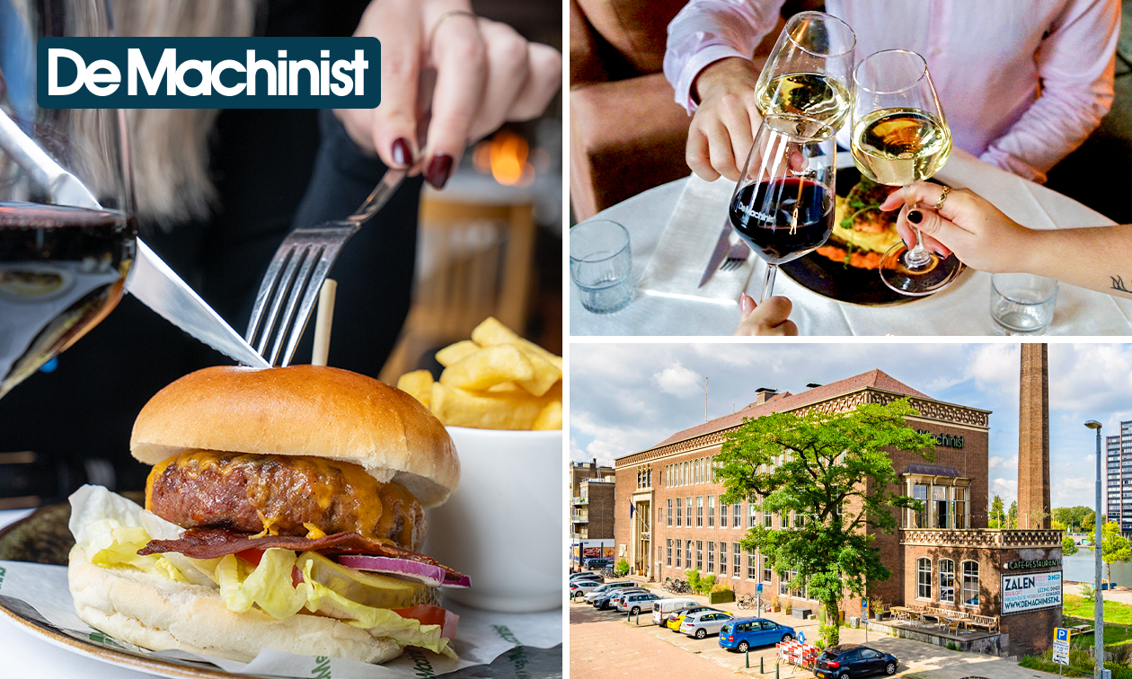 3-gangen keuzediner bij De Machinist aan de haven van Rotterdam