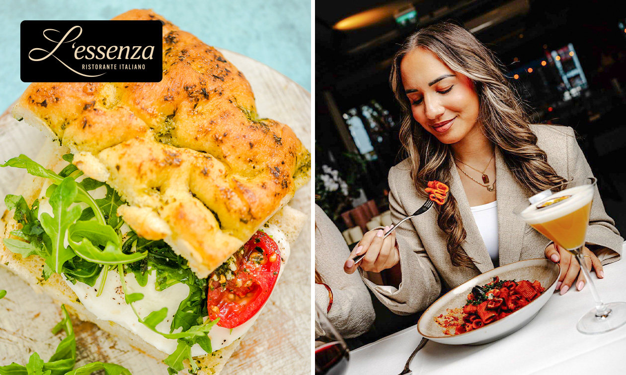 2-gangen keuzelunch bij L'Essenza in hartje Rotterdam