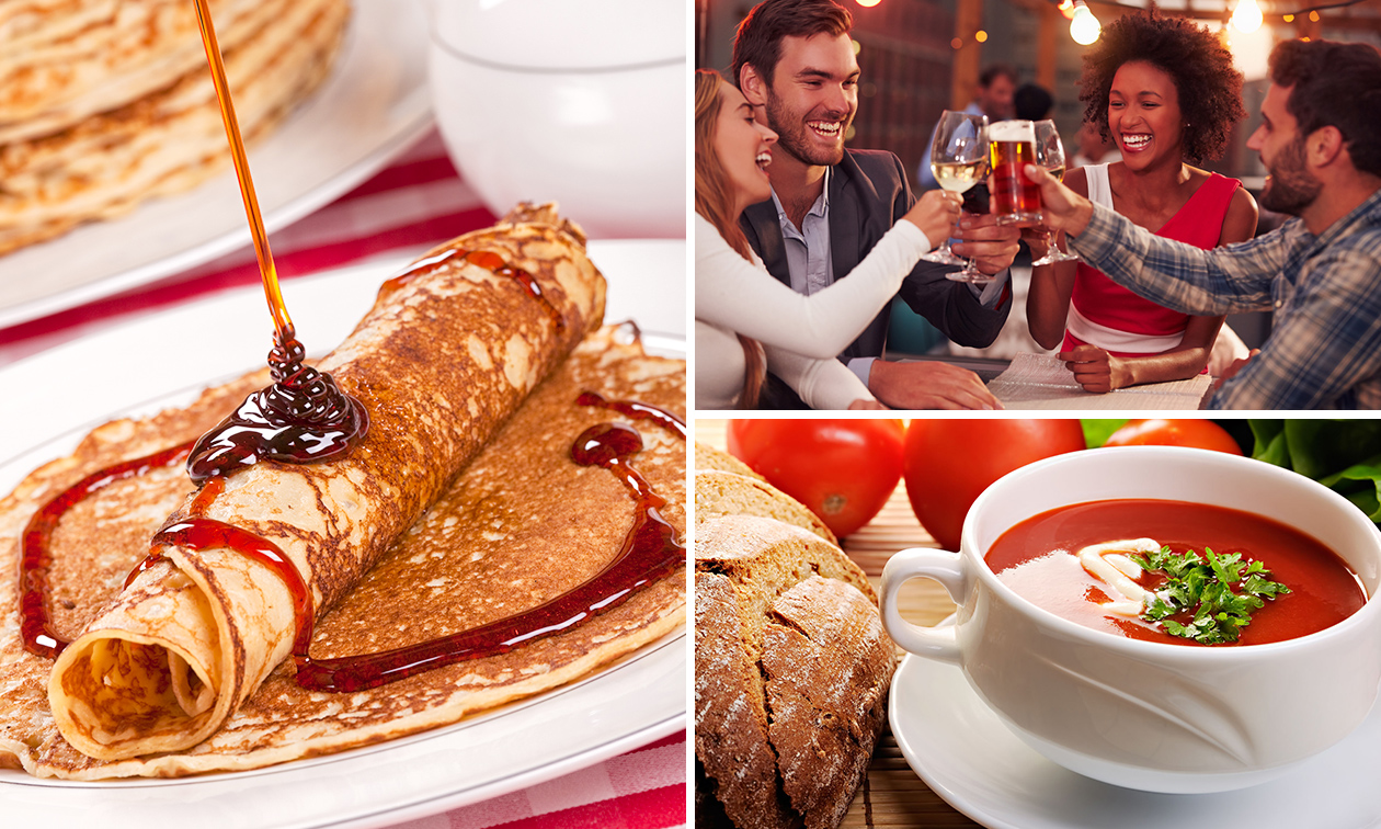 3-gangen keuzelunch of -diner of kindermenu bij Hans & Grietje in Noordwijk