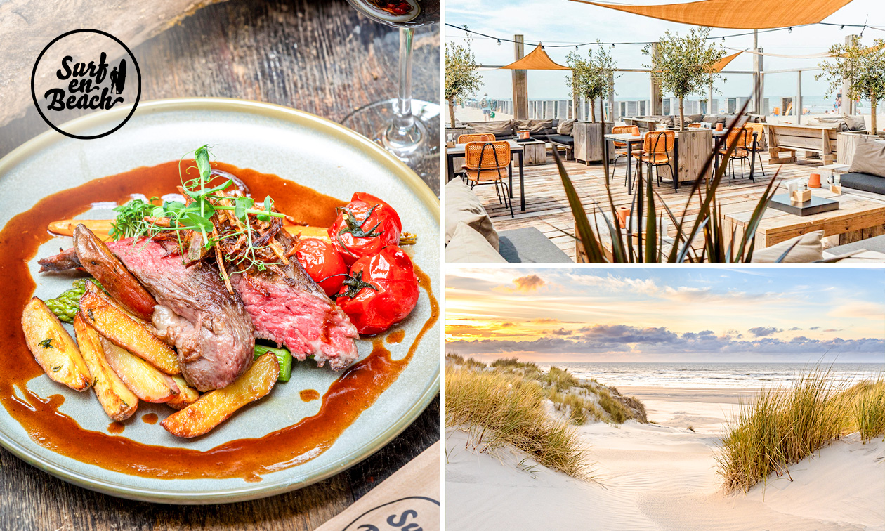 3-gangendiner à la carte aan zee