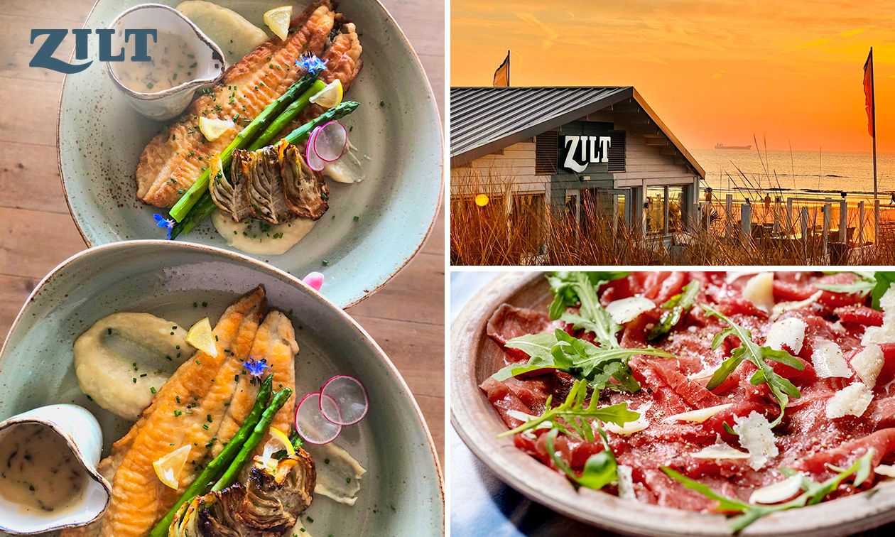 2-gangen keuzediner bij Strandpaviljoen Zilt