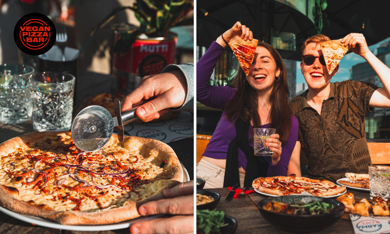 2- of 3-gangenlunch of 3-gangendiner à la carte bij Vegan Pizza Bar Utrecht